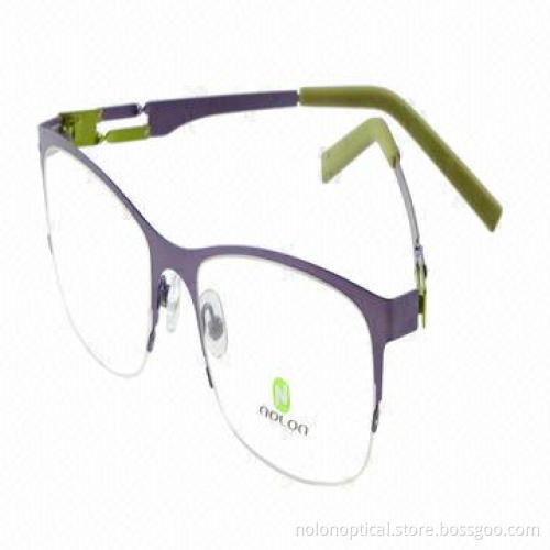 The Latest Half-rim Stainless Steel Optical Eyeglass Frame